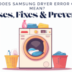 What Does Samsung Dryer Error Code FE Mean?