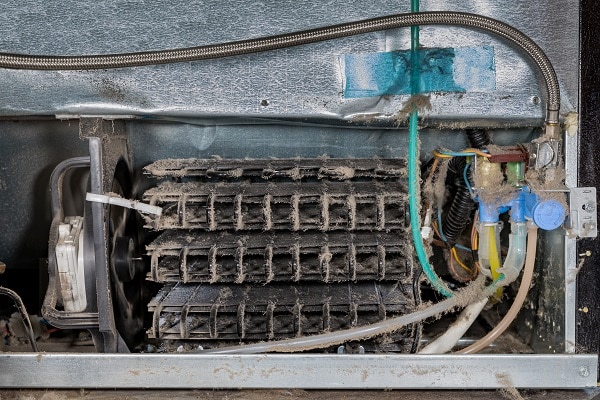 lg fridge Dirty Condenser Coils