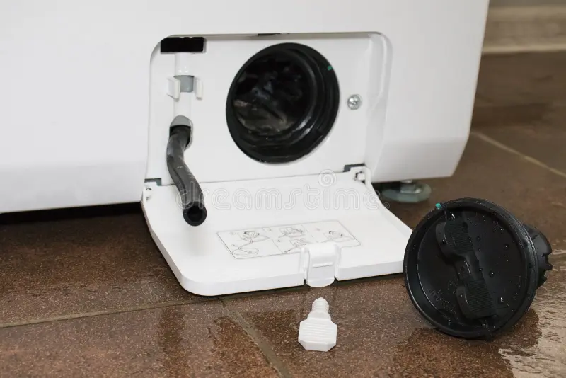 washing machine dirty clogged drain pump filter