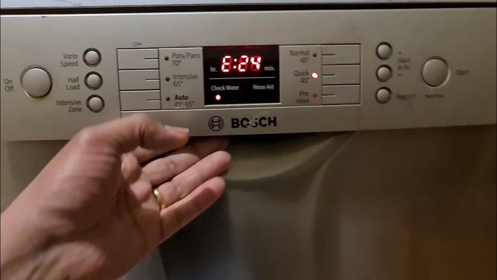 causes of bosch dishwasher e24 error