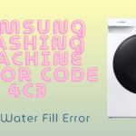 Samsung Washing Machine Error Code 4C3 – Cold Water Fill Error