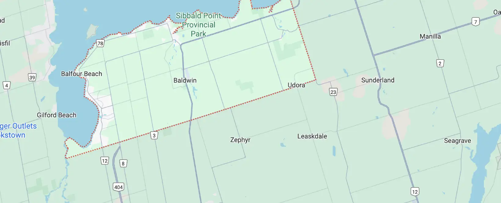 Areas We Serve In Urgent Georgina