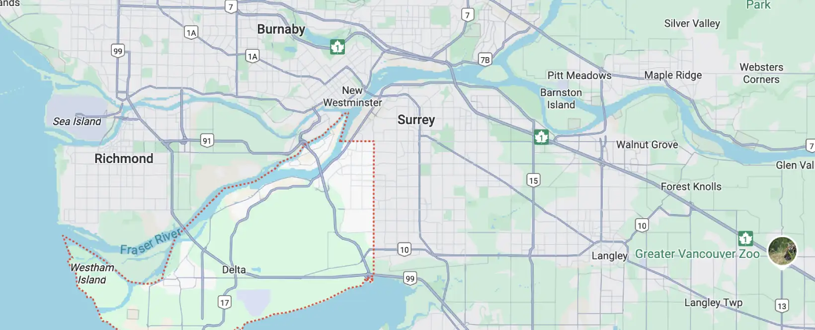 Areas We Serve in Delta, BC
