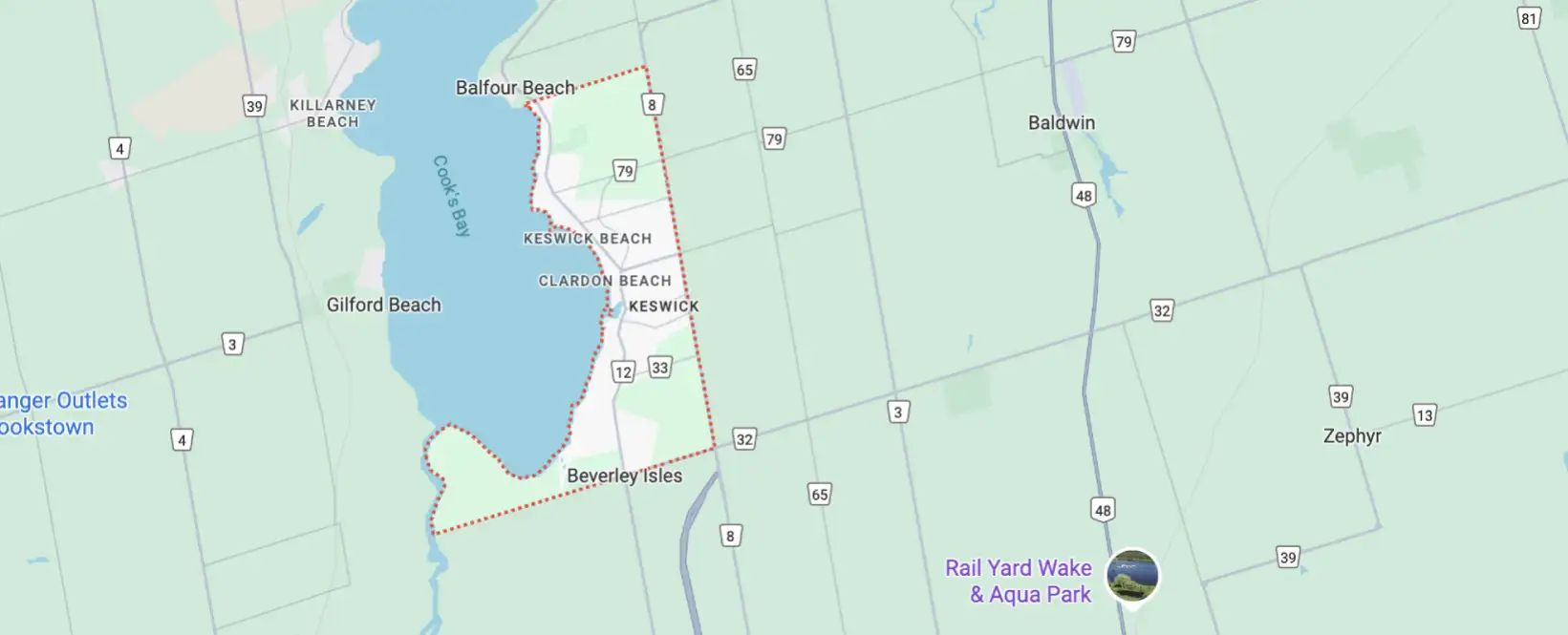 KESWICK Appliance Repair Service Area