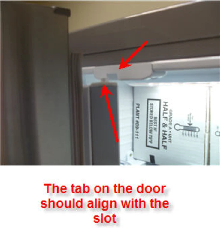Misaligned samsung freezer door