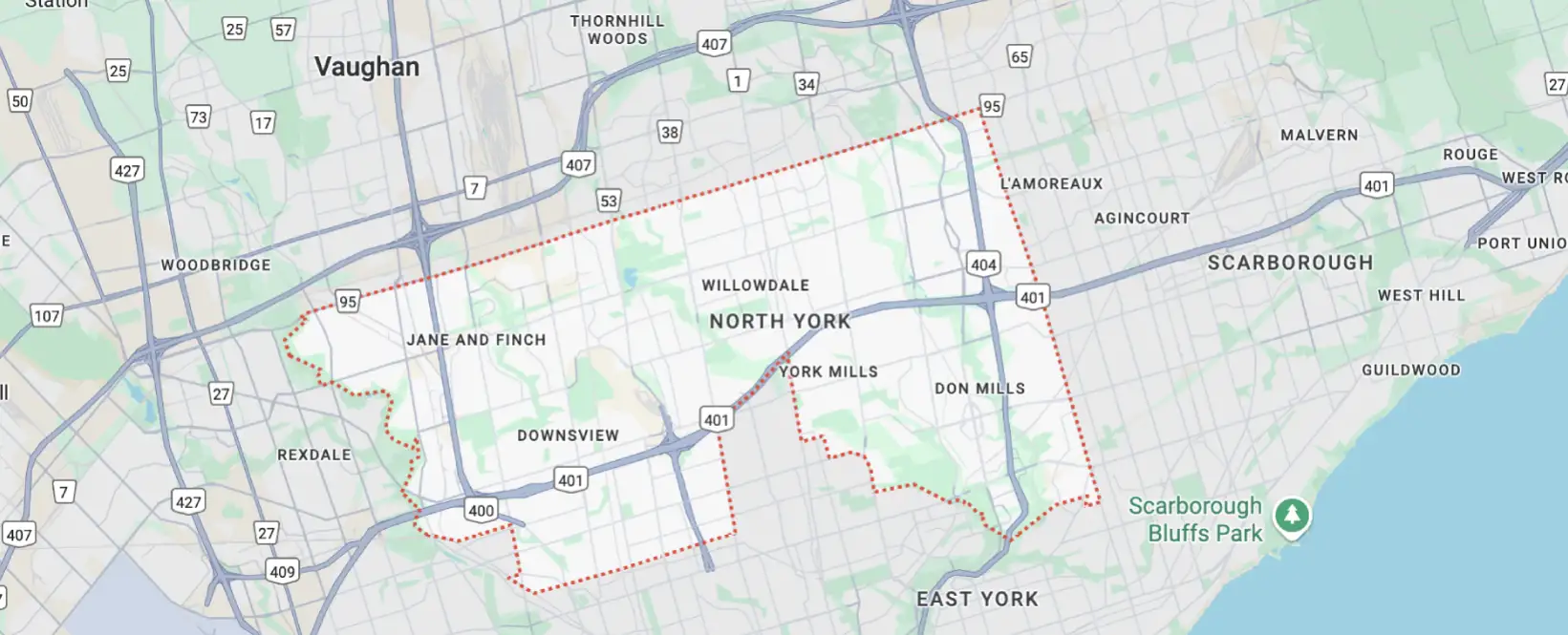NORTH YORK Appliance Repair Service Area