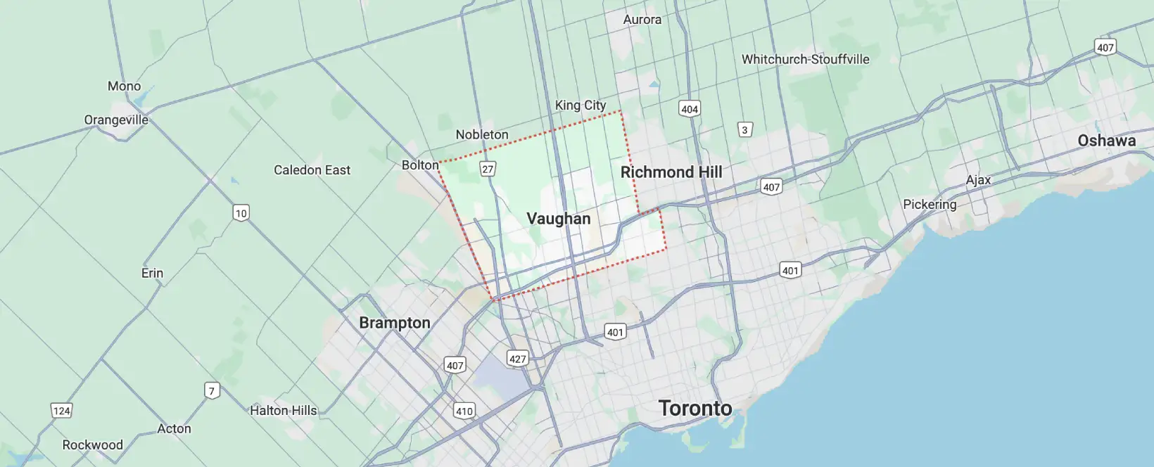 Vaughan Appliance Repair – Service Area