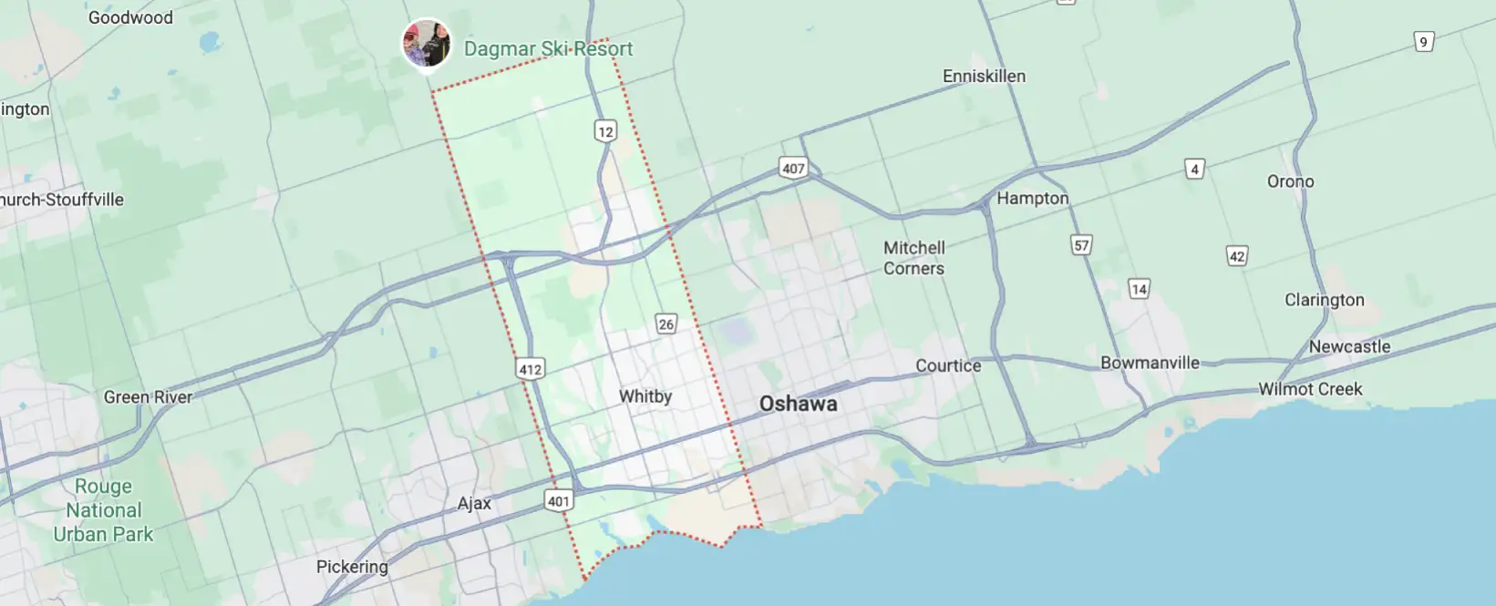 WHITBY Appliance Repair Service Area